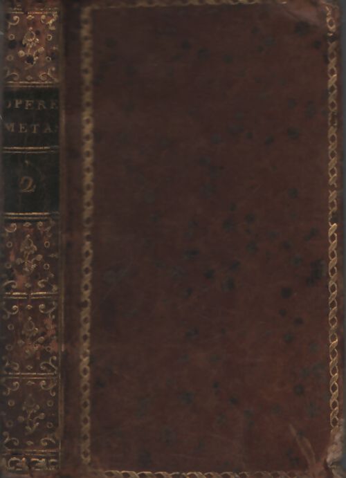 Opere del signor pietro metastasio Tomo II - Pietro Metastasio - Livre