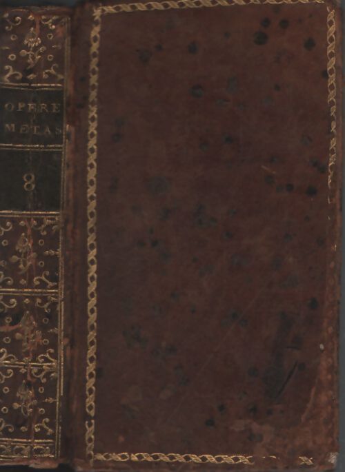 Opere del signor Pietro Metastasio Tomo VIII - Pietro Metastasio - Livre