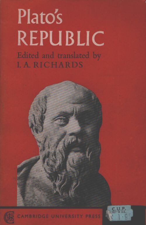 Republic Plato's - I.A. Richards - Livre