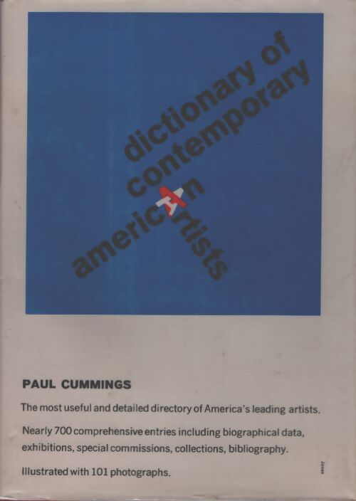 Dictionary of contemporary american artists - Paul Cummings - Livre