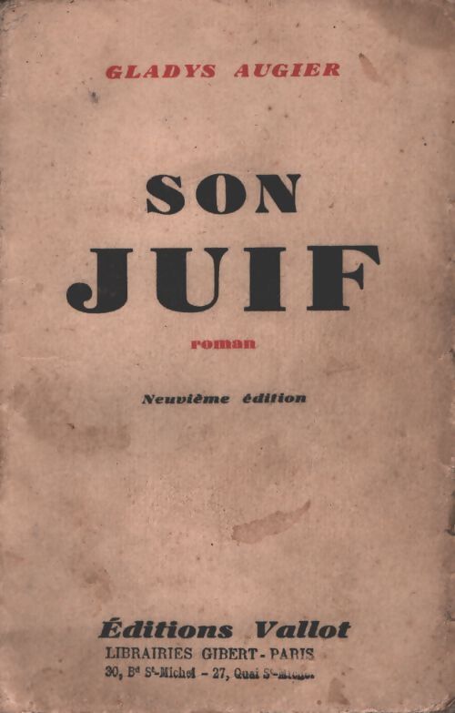 Son juij - Gladys Augier - Livre
