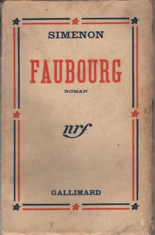 Faubourg - Georges Simenon - Livre