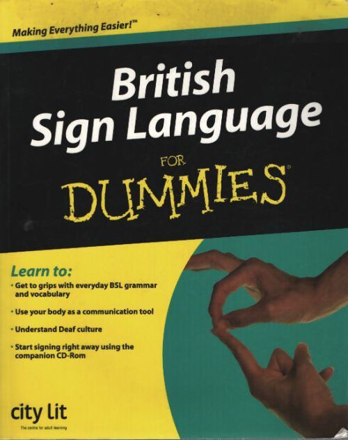 British sign language for dummies - City Lit - Livre