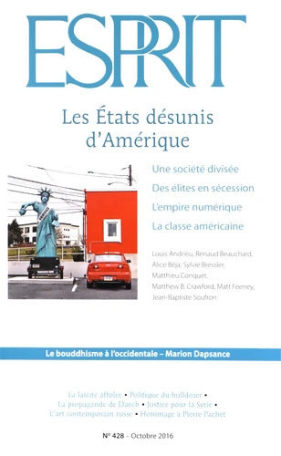 Esprit - Les états désunis d'Amérique : Octobre 2016 - Collectif - Livre