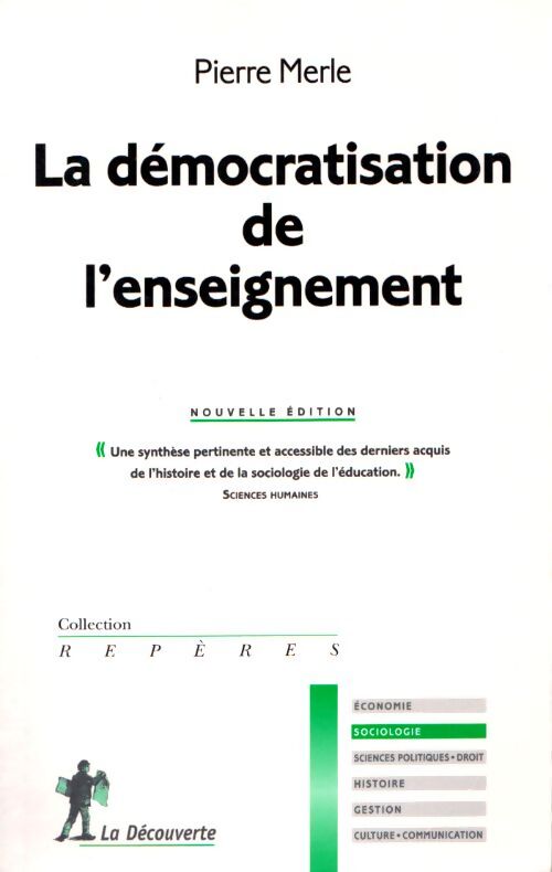La démocratisation de l'enseignement - Pierre Merle - Livre