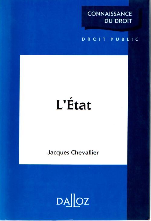 L'etat. Edition 1999 - Jacques Chevallier - Livre