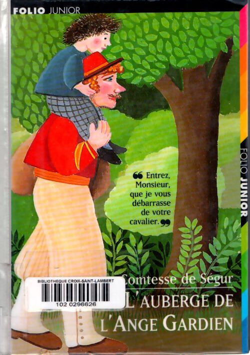 L'auberge de l'Ange Gardien - Comtesse De Ségur - Livre
