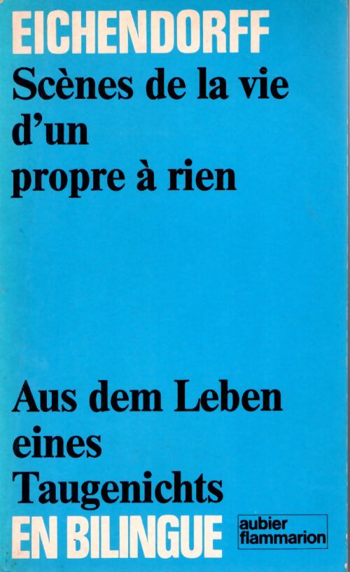 Scènes de la vie d'un propre à rien - Joseph Von Eichendorff - Livre