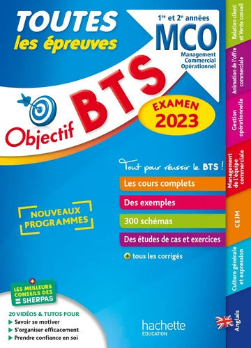 Objectif BTS MCO . Toutes les épreuves examen 2023 - Bruno Bonnefous - Livre