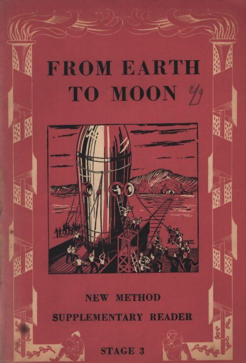 From earth to moon stage 3 - Jules Verne - Livre