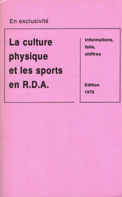 La culture physique et les sports en RDA - Collectif - Livre
