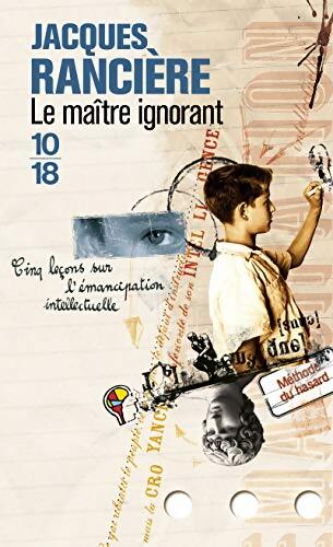Le maître ignorant - Jacques Rancière - Livre