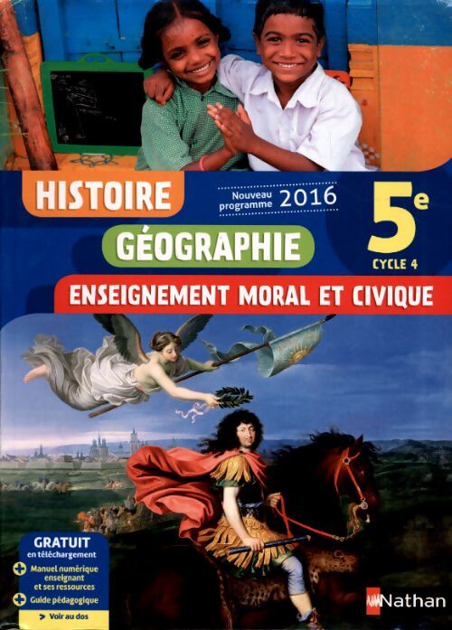 Histoire Géographie 5e 2016 - Collectif - Livre