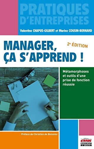 Manager ça s'apprend  - Valentine Chapus-Gilbert - Livre