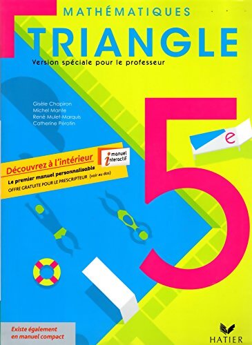 Mathématiques 5e. Version spéciale pour le professeur - Collectif - Livre
