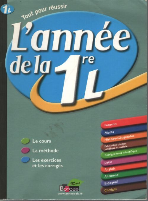 L'année de la 1e l - Sophie Pailloux-Riggi - Livre