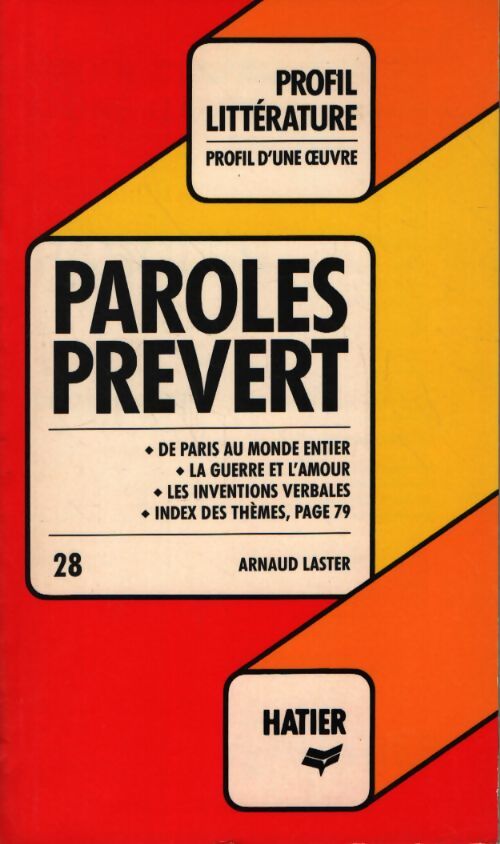 Paroles - Jacques Prévert - Livre