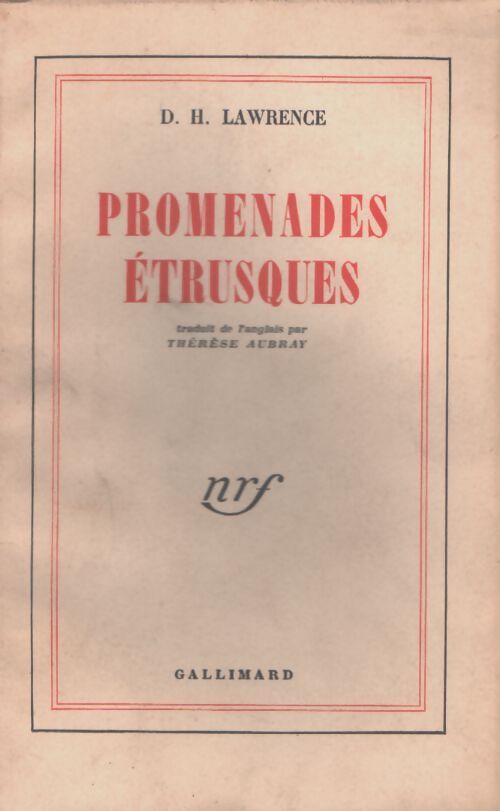 Promenades étrusques - D.H. Lawrence - Livre