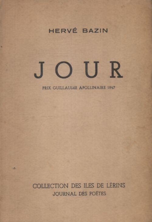 Jour - Hervé Bazin - Livre