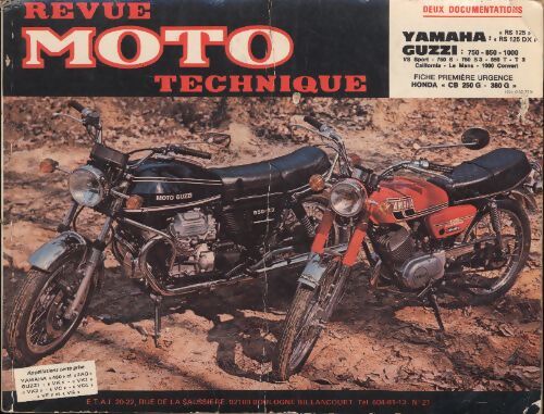 Yamaha RS 125 / Guzzi 750, 850, 100 etc... - Collectif - Livre