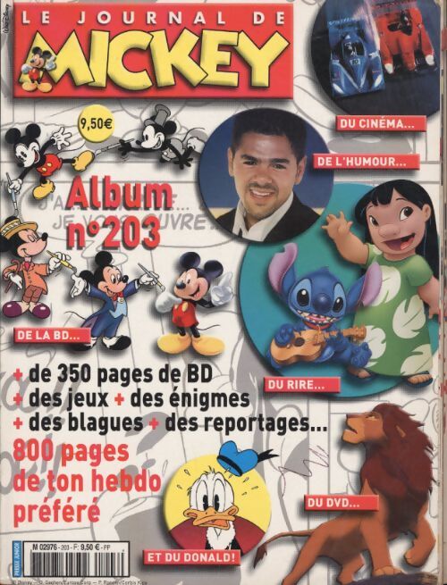 Album du journal de Mickey n°203 - Collectif - Livre
