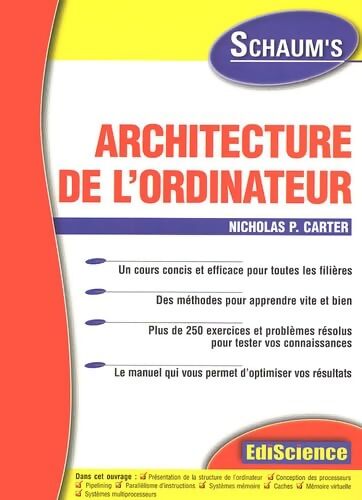 Architecture de l'ordinateur - Nicholas P. Carter - Livre