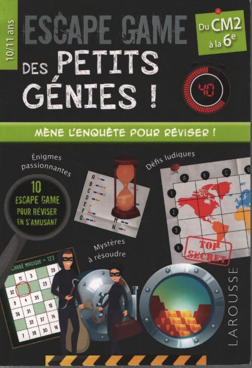 Escape games des petits génies CM2 - Mallory Monhard - Livre