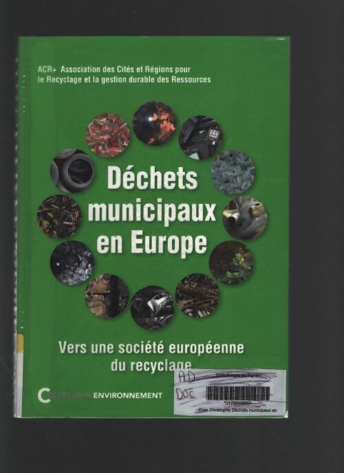 Dechets municipaux en Europe - Collectif - Livre
