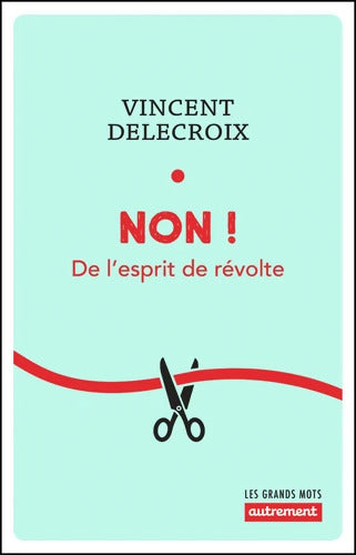Non ! : De l'esprit de révolte - Vincent Delecroix - Livre