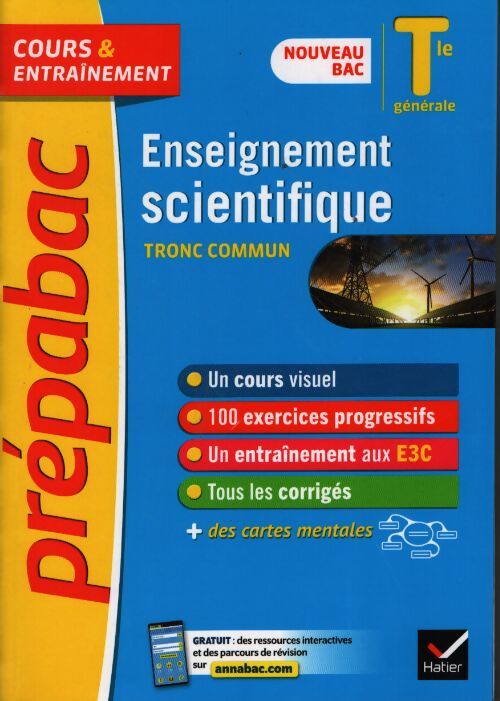 Prépabac enseignement scientifique terminale générale - Jean-Paul Berthelot - Livre