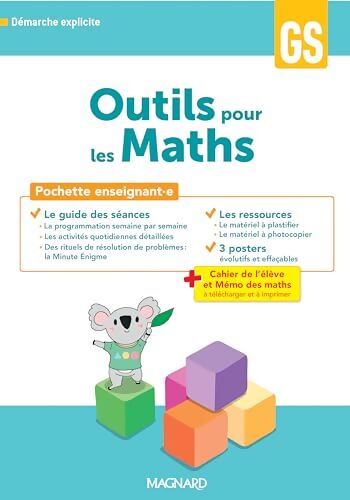 Outils pour les maths GS : Guide pédagogique + posters + fiches ressources - Delphine Deschamps - Livre