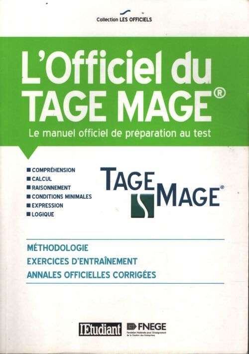 L'officiel du tage mage - le manuel officiel de préparation au tage mage - Navid Hedayati Dezfouli - Livre