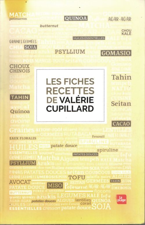 Les fiches recettes de valérie cupillard - Valérie Cupillard - Livre