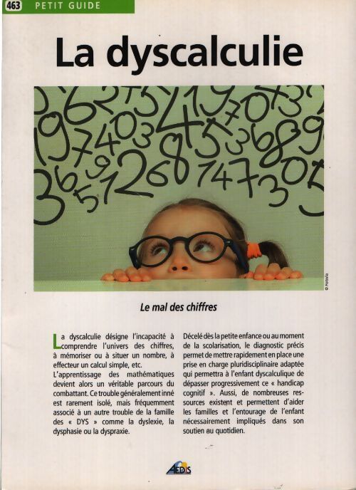 La dyscalculie - Collectif - Livre