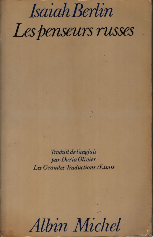 Les penseurs russes - Isaiah Berlin - Livre