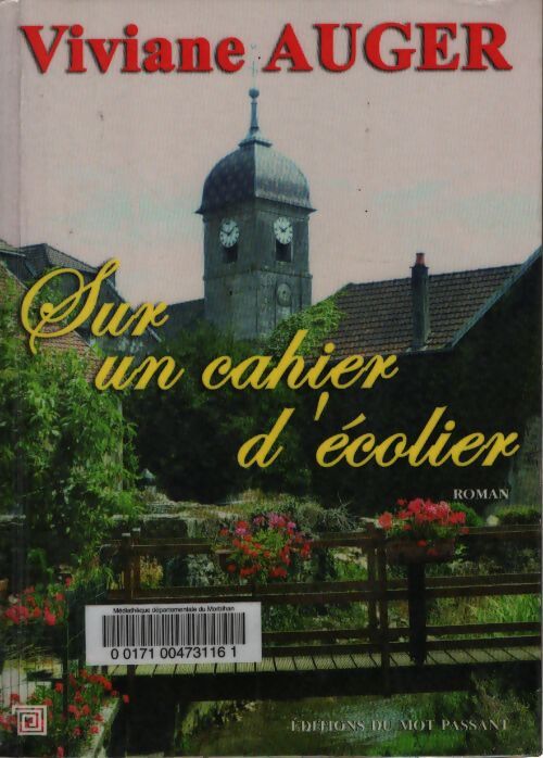 Sur un cahier d'écolier - Viviane Auger - Livre