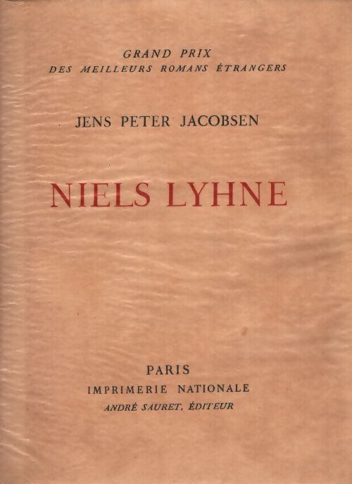 Niels-Lyhne - Jen Peter Jacobsen - Livre