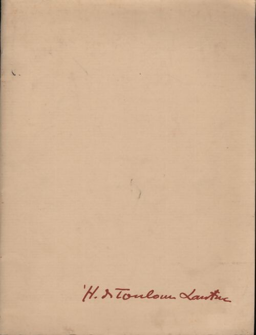 Henri de Toulouse Lautrec - Charles Wentinck - Livre