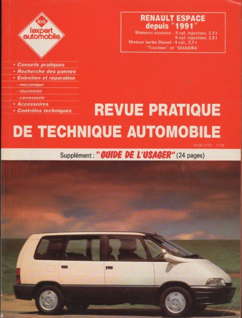 Espace 91-96 revue technique Renault - Collectif - Livre