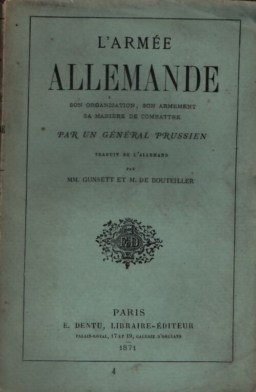 L'armée allemande - Inconnu - Livre