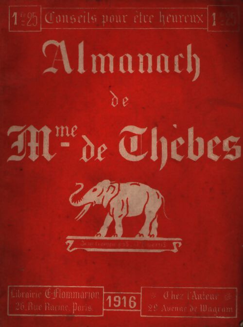 Almanach de mme de Thèbes - Collectif - Livre