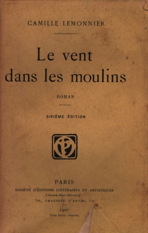 Le vent dans les moulins - Camille Lemonnier - Livre