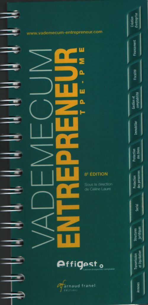 Vademecum de l'entrepreneur tpe pme - Céline Laure - Livre