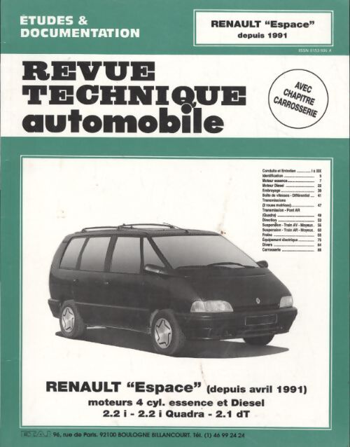 Renault Zspace - depuis avril 1991 - Collectif - Livre