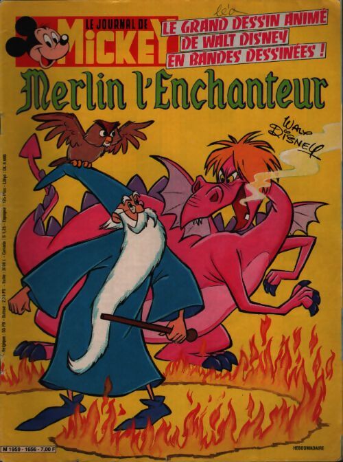 Le journal de Mickey n°1656 : Merlin l'enchanteur - Collectif - Livre