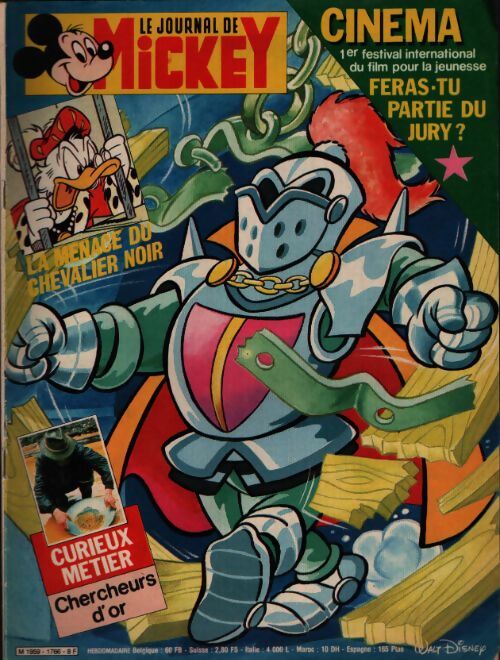 Le journal de Mickey n°1766 : La menace du chevalier noir - Collectif - Livre