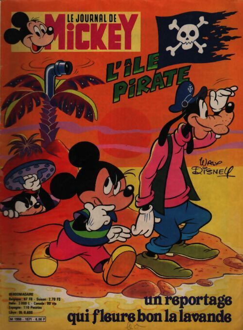 Le journal de Mickey n°1571 : L'île pirate - Collectif - Livre