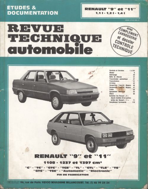 Renault R9/R11 - 1981 à 1989 - essence - Collectif - Livre