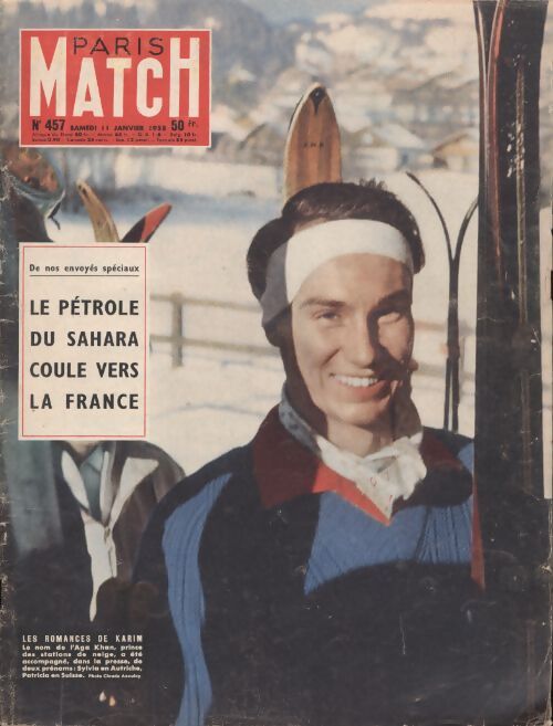 Paris Match n°457 : Le pétrole du Sahara coule vers la France - Collectif - Livre