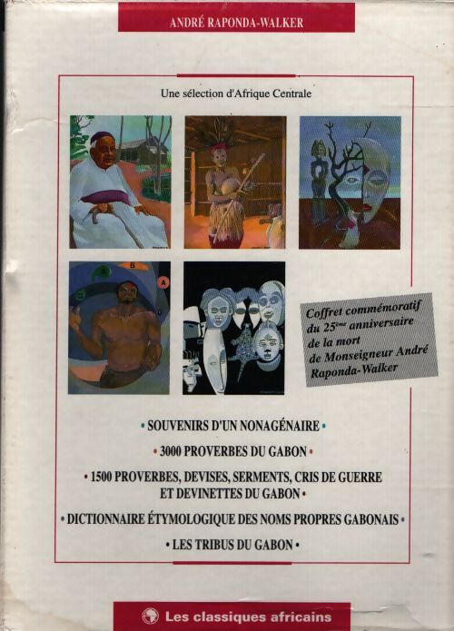 Coffret commémoratif du 25ème anniversaire de la mort de monseigneur andré raponda-walker - Collectif - Livre